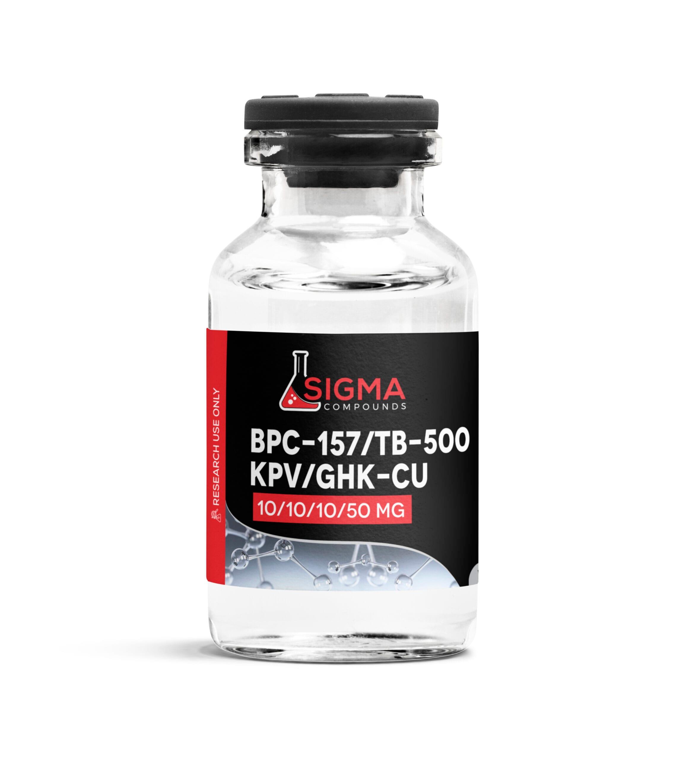 Sigma Compounds BPC-157/TB-500/KPV/GHK-CU (10/10/10/50 MG) — Vial