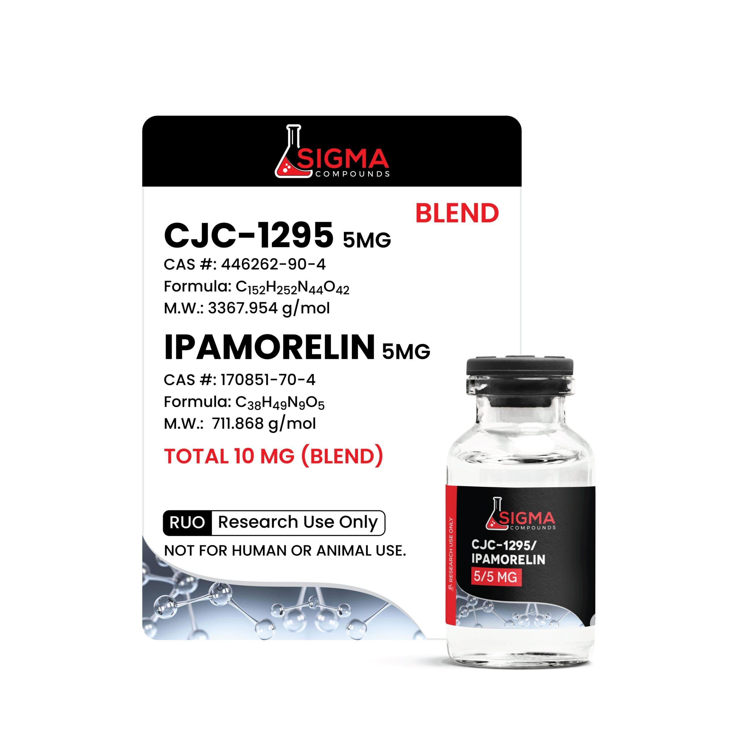 Sigma Compounds CJC-1295/Ipamorelin (5/5 MG) — label and specifications
