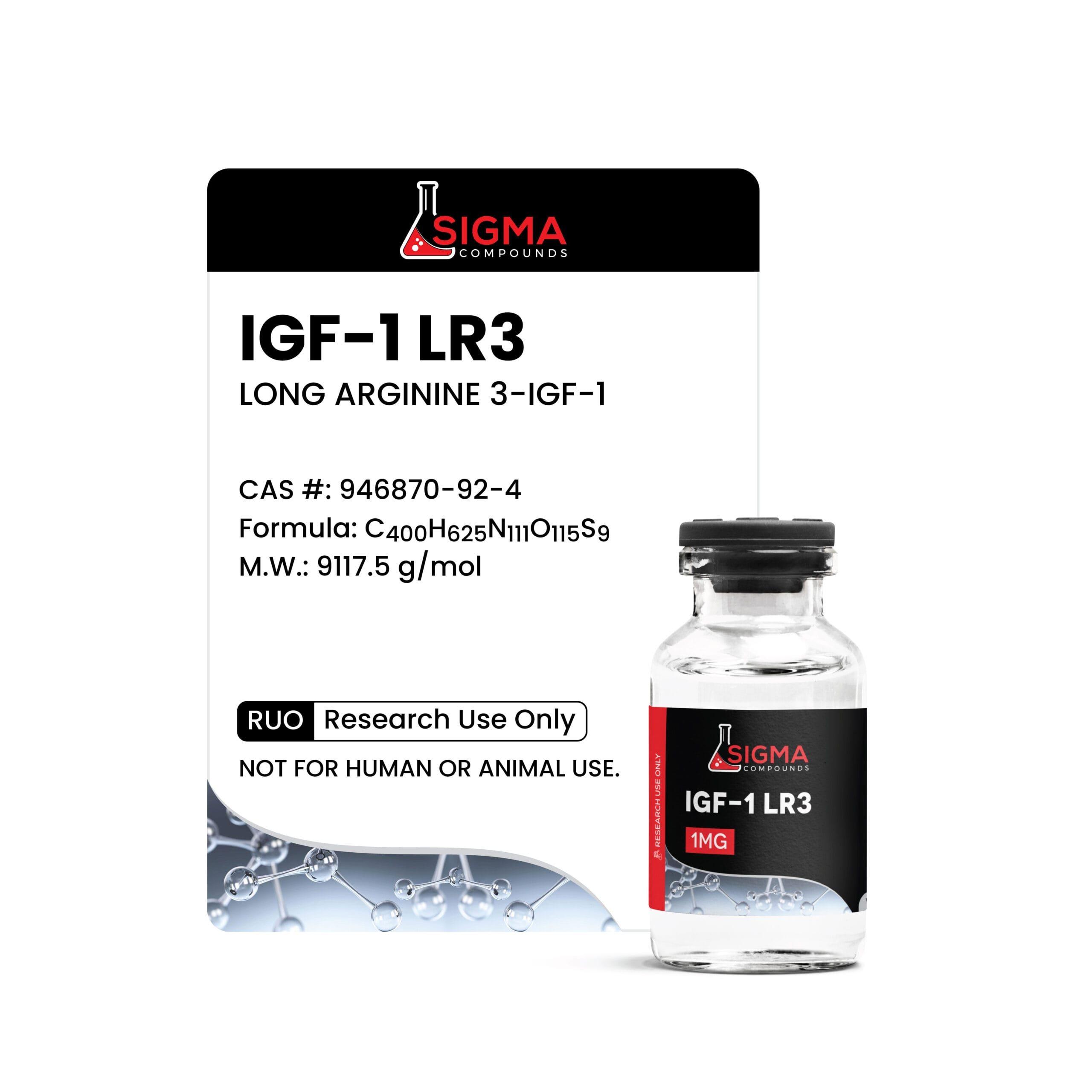 Sigma Compounds IGF-1 LR3 (1 MG) — label and specifications