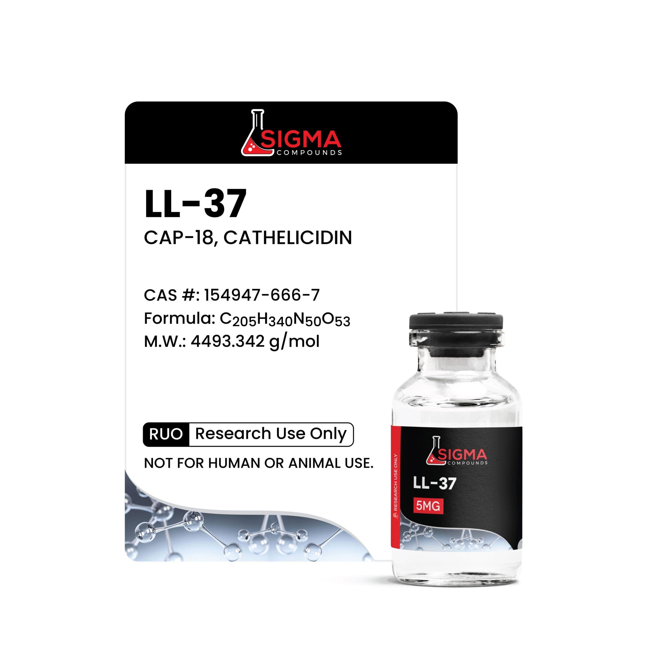 Sigma Compounds LL-37 (5 MG) — label and specifications