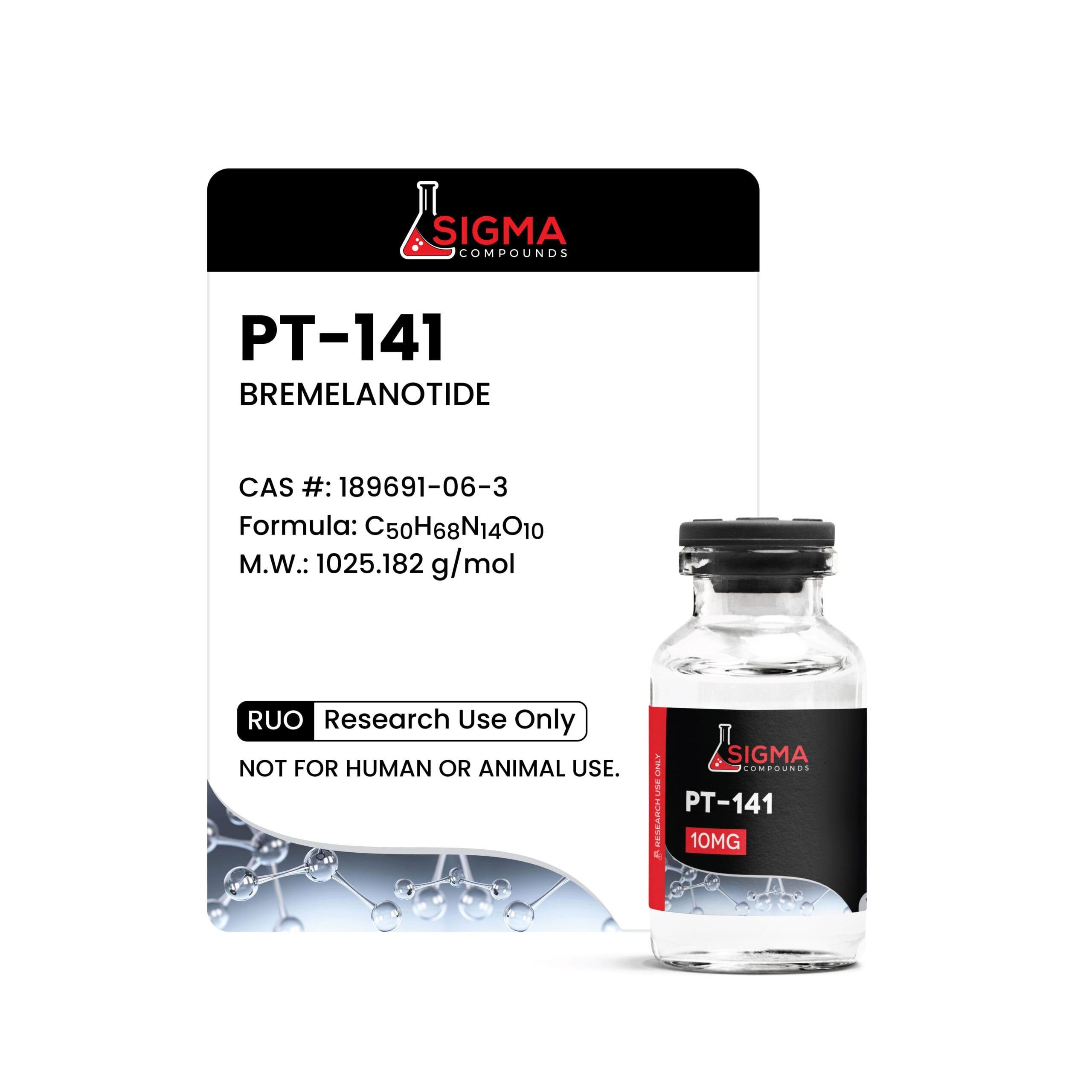 Sigma Compounds PT-141 (10 MG) — label and specifications