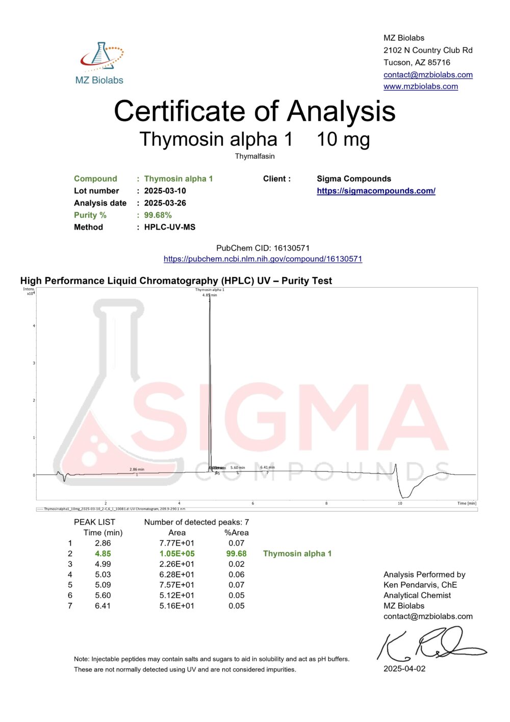 Thymosin Alpha-1 (10 MG) - Image 6